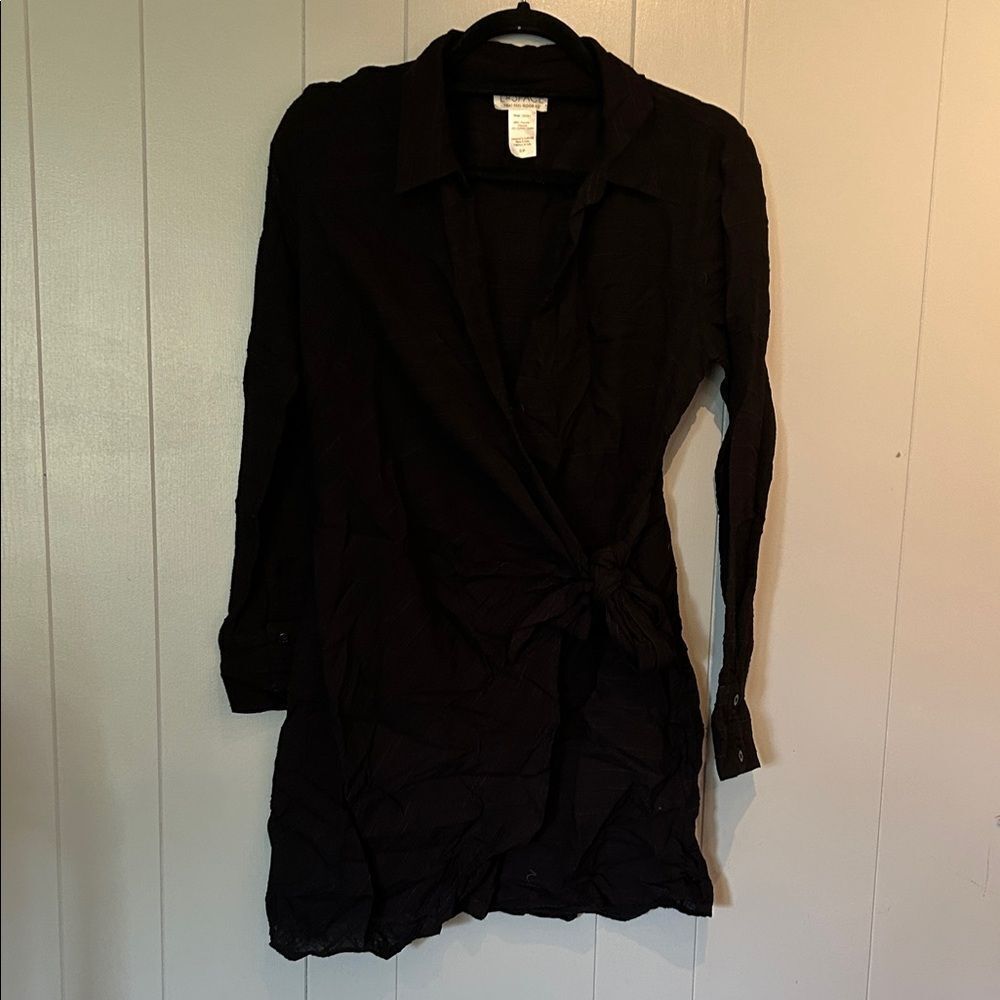 L Space Black Wrap Dress Size Small